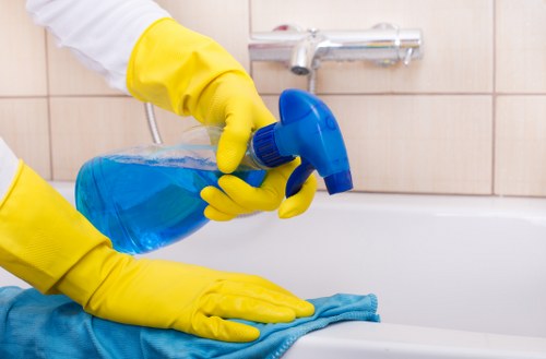 Professional office cleaning in NW1 reception area
