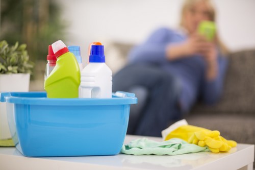 Carpet cleaning equipment used by a carpets cleaner in NW1