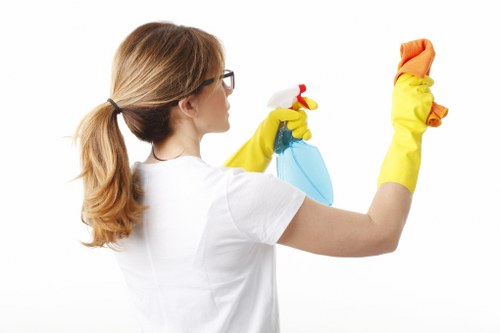 Responsible waste handling and disposal during a cleaning service